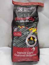 11.6Lbs Bag of FlameGlo Grilling Instant Light Charcoal Briquets