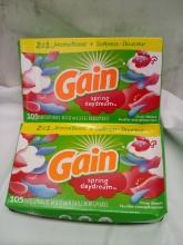 Qty 2 Gain Spring Daydream Dryer Sheets 105ct