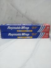 Qty 2 Reynolds Wrap Heavy Duty 55 Sq Ft Aluminum Foil