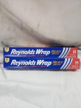 Qty 2 Reynolds Wrap Heavy Duty 55 Sq Ft Aluminum Foil