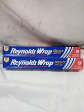 Qty 2 Reynolds Wrap Heavy Duty 55 Sq Ft Aluminum Foil