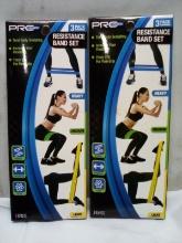 Qty 2 ProStrength 3 Pack Resistance Band Set