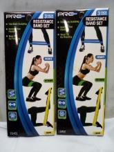 Qty 2 ProStrength 3 Pack Resistance Band Set
