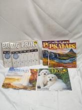 Lot of 6 Assorted 2025 Calendars