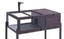 Vevor Grey Wood Tortoise House- MSRP $119.99