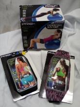 3Pc ProStrength Lot- (2) Active Waistbands, (1) 24” Exercise Ball w/ Pump