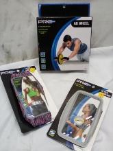 3Pc ProStrength Lot- (1) Ab Wheel, (1) Active Waistband, (1) Active Armband