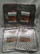 Qty 4 BBQ Grill Foil Drip Pans 2pk