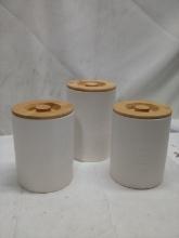 3Pc Ceramic Canister Set