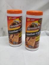 Pair of ArmorAll 30Cnt Leather Care Wipe Rolls