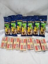 Qty 7 Dry Roasted Salted Pistachios/ Qty 7 Bud’s Best Saltines