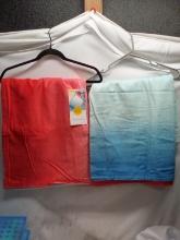Qty 2 Beach Towels 32” x 62”