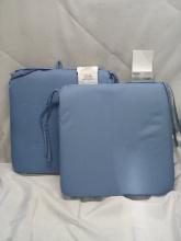 Qty 2 Seat Cushions for Outdoor Use 16” x 16”