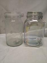 2 Liter Iridescent Glass Jar with Lid/Glass Jar with Lid