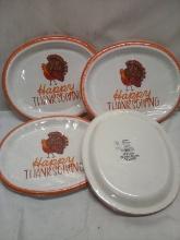 Qty 4- 10ct Paper Plates 12” x 10”