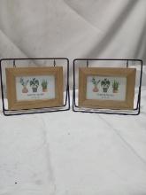 Qty 2 6” x 4” Photo Frame