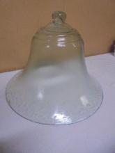 Large Vintage Hand Blown Glass Bell Shaped Garden Cloche