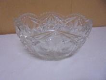Beautiful Large Cut Lead Crystal Bowl