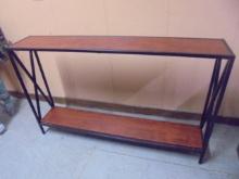 Metal & Wood Sofa Table