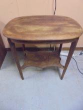 Antique Quarter Sawn Oak Side Table
