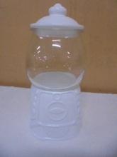 Ceramic & Glass Gumball Machine Candy/Cookie Jar