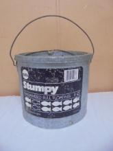 Frabill Stumpy 8qt Galvinized Metal Floating Minnow Bucket