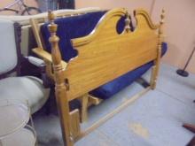 Beautiful Solid Oak Queen Size Headboard