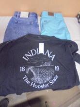 Brand New Pair of Ladies Lee Shorts/Kancan Shorts & Shirt