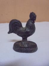 Vintage Decatur Foundry Cast Iron Small Chicken Figure