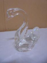 Beautiful Art Crystal Glass Swan