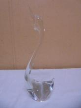 Beautiful Art Glass Swan