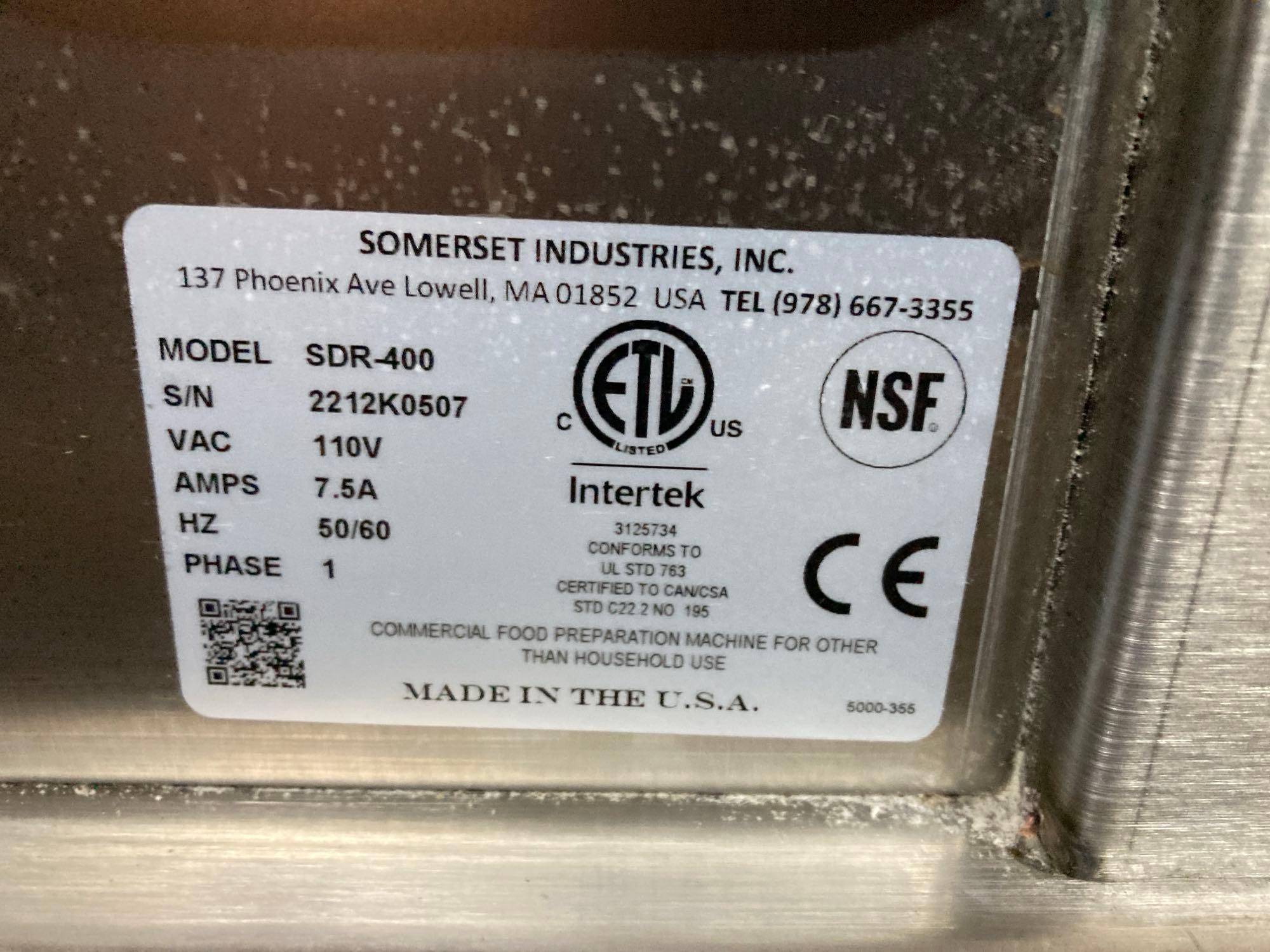 Somerset Mdl. SDR 400 Dough Rounder