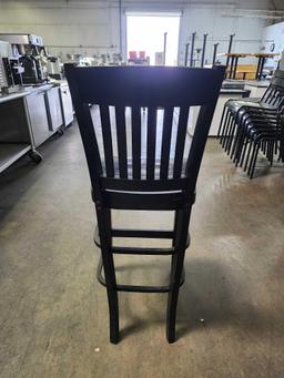 Black Wooden Bar Stools