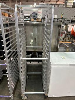 20 Space Aluminum Sheet Pan Rack on Casters
