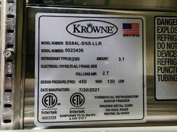 Krowne 84 in. 3 Dr. Stainless Steel Refrigerated Back Bar