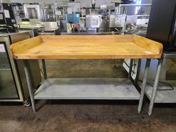 30 in. x 60 in. Maple Top Bakers Table