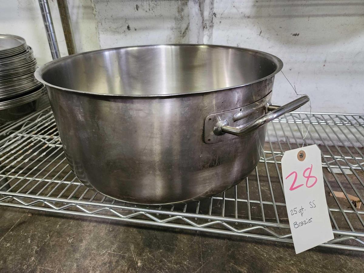 25 qt. Stainless Steel Brazier