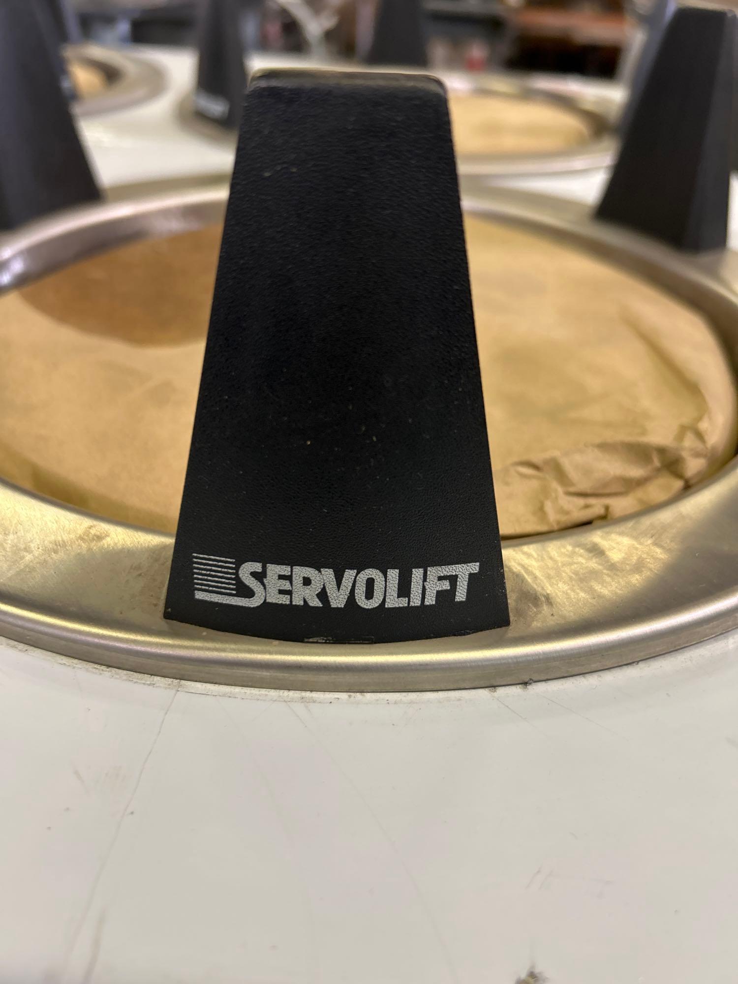 New - Servolift Stainless Steel Dish Dispenser