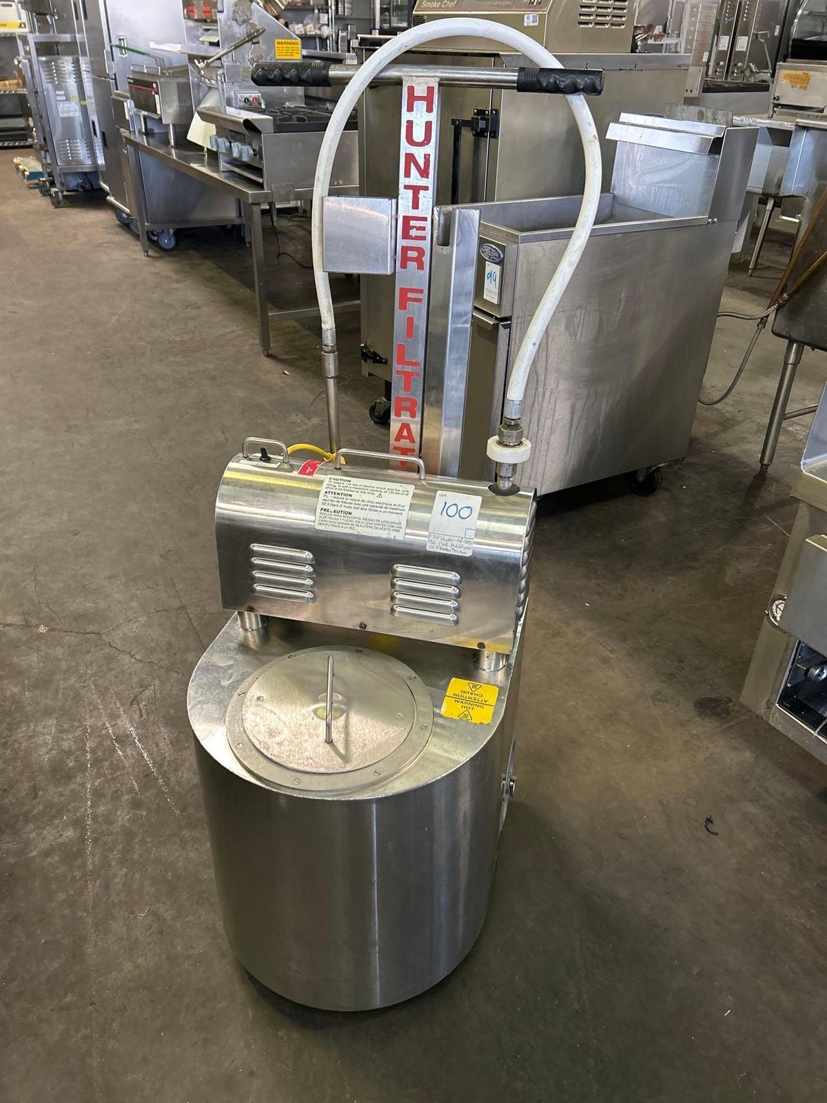 RF Hunter Mdl. EOG130 130 lb. Mobile Fryer Oil Filtration System