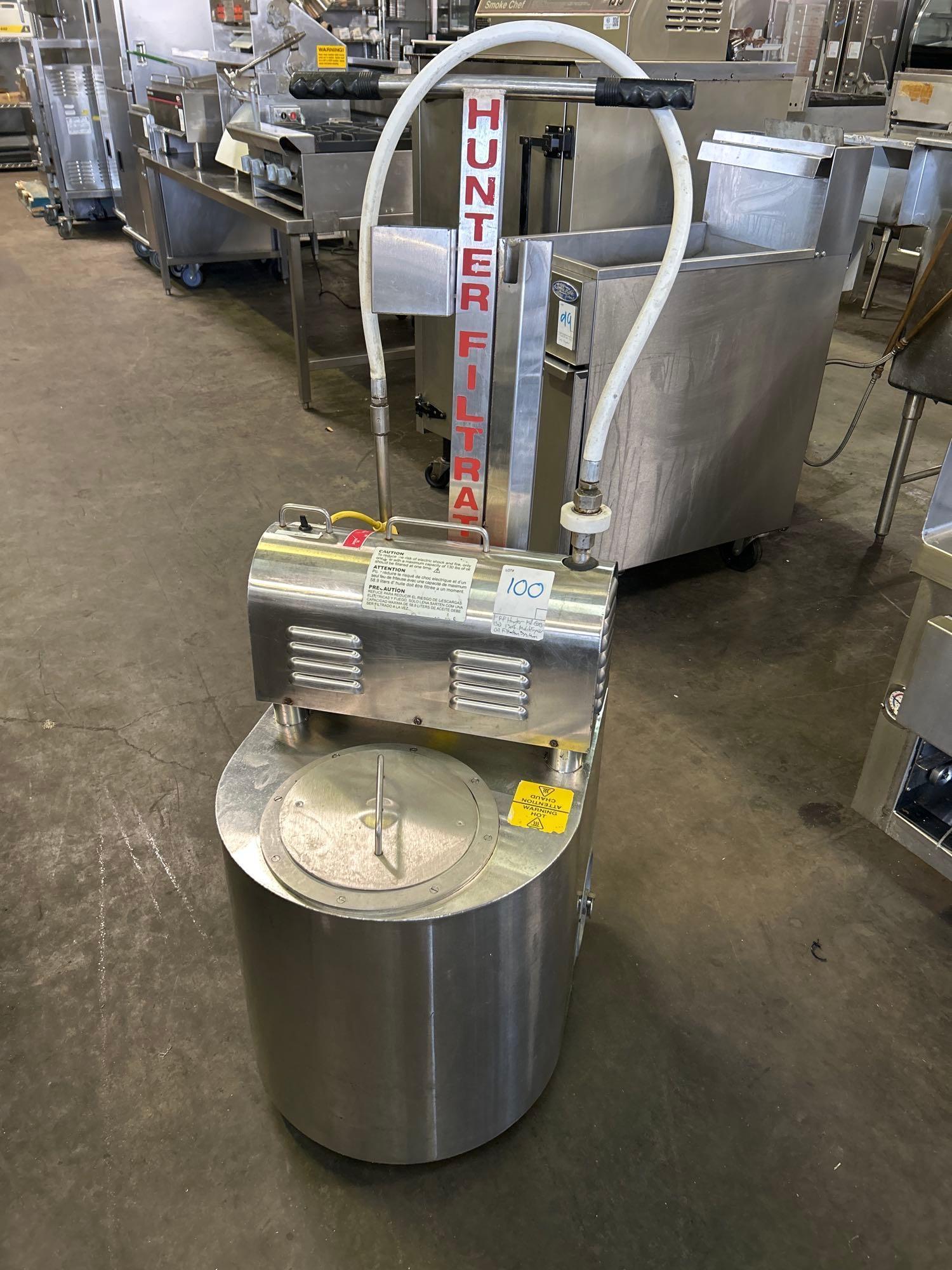 RF Hunter Mdl. EOG130 130 lb. Mobile Fryer Oil Filtration System