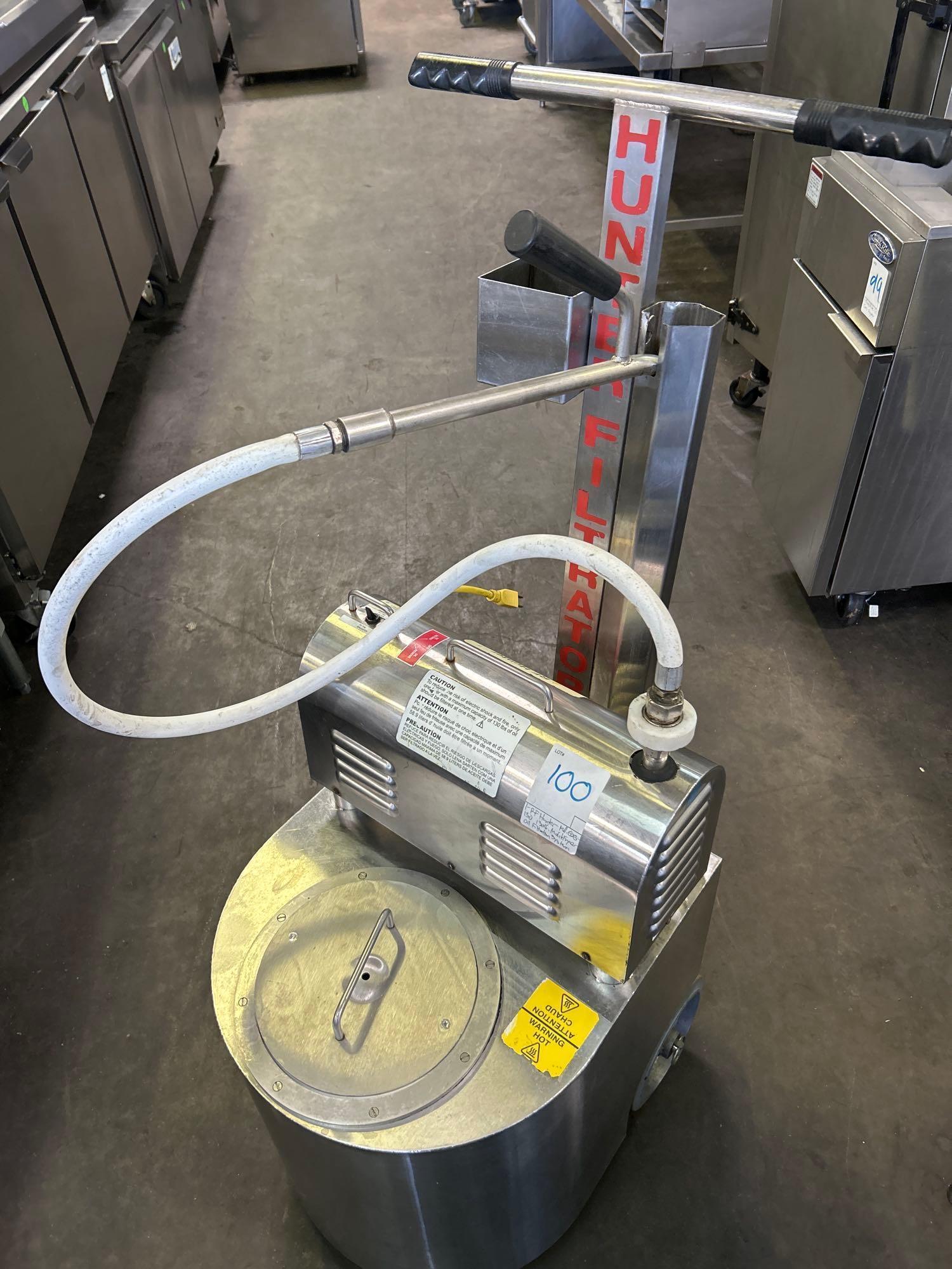 RF Hunter Mdl. EOG130 130 lb. Mobile Fryer Oil Filtration System