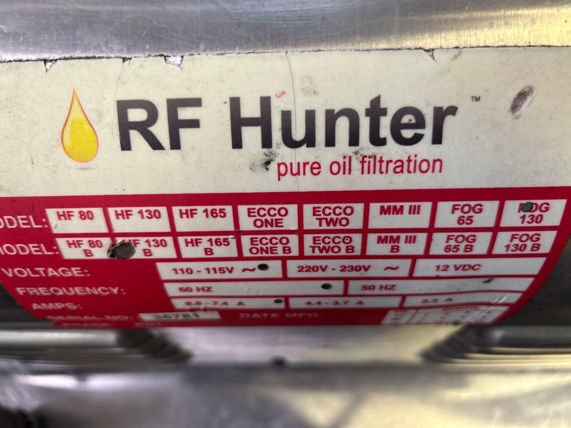 RF Hunter Mdl. EOG130 130 lb. Mobile Fryer Oil Filtration System