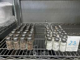 LOT of Salt and Pepper Shakers on this shelf