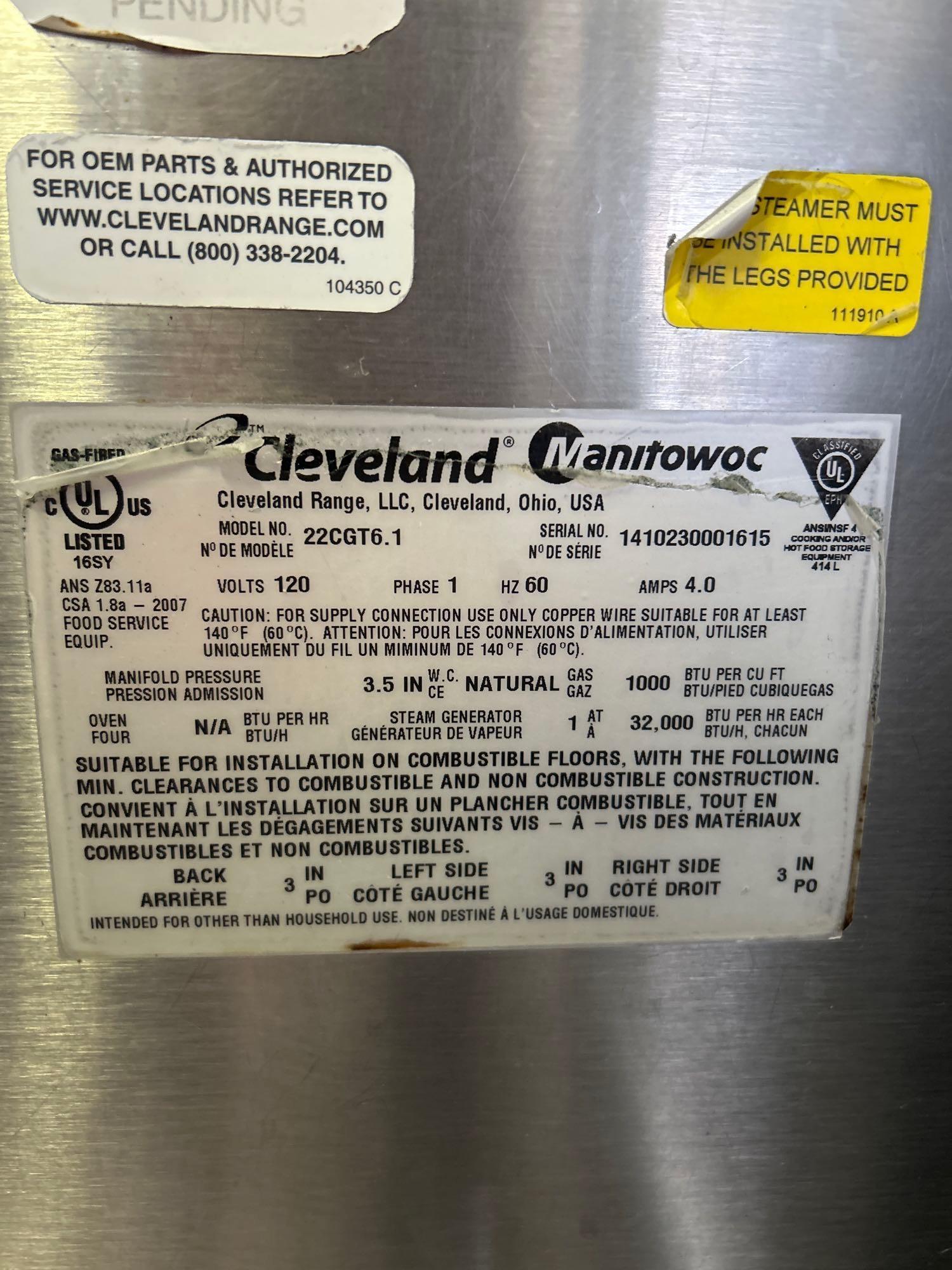 Cleveland 6 Pan Gas Convection Steamer