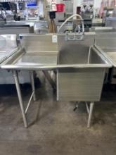 40 in. x 30 in. Stainless Steel Prep Sink