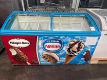 AHT 58 in. Sliding Clear Top Freezer Merchandiser