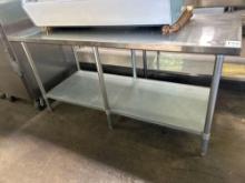 72 in. x 30 in. Stainless Steel Top Table