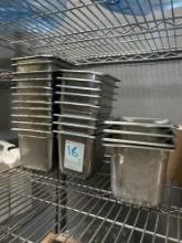 Sixth x 6 in. Stainless Steel Pans