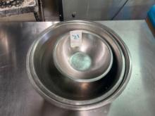 Assorted Size Stainless Steel Bowls