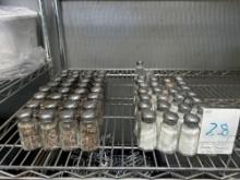 LOT of Salt and Pepper Shakers on this shelf